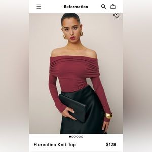 Reformation Florentina Top in Chianti (Size S)
